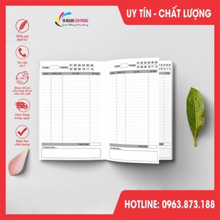 Sổ Theo Dõi Thu Chi Theo Tuần A4