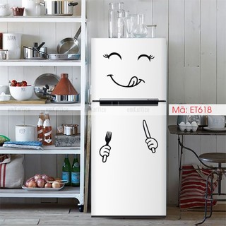 [Nhiều mẫu] Decal dán tủ lạnh, miếng dán tủ lạnh mẫu cute - CB11
