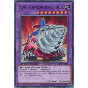 Thẻ bài Yugioh - TCG (UK) - Super Vehicroid Jumbo Drill / SGX2-ENB22'