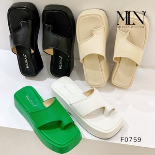 DÉP NỮ ĐẾ XUỒNG 5P BẢN TO PHỐI XỎ NGÓN F0759