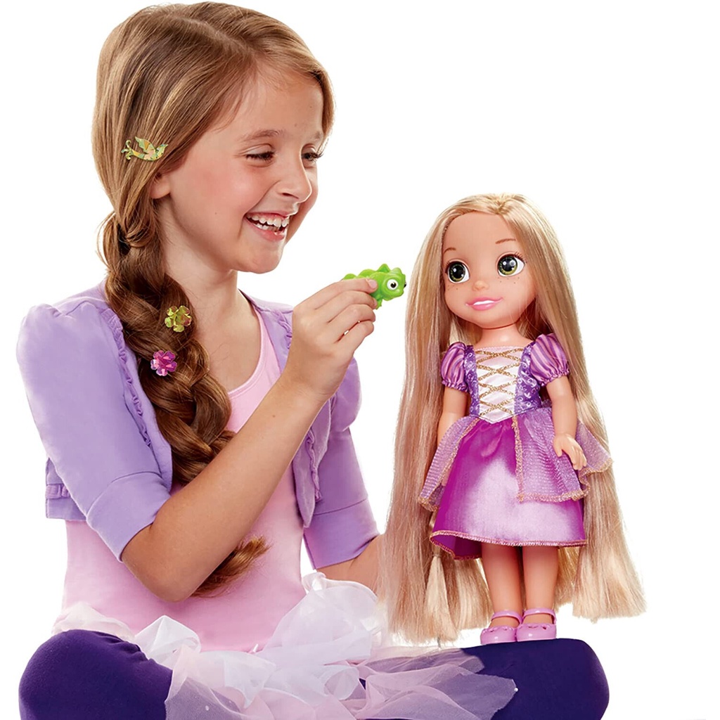 Búp bê Tóc Mây Disney Tangled Glow & Style Rapunzel Toddler Doll