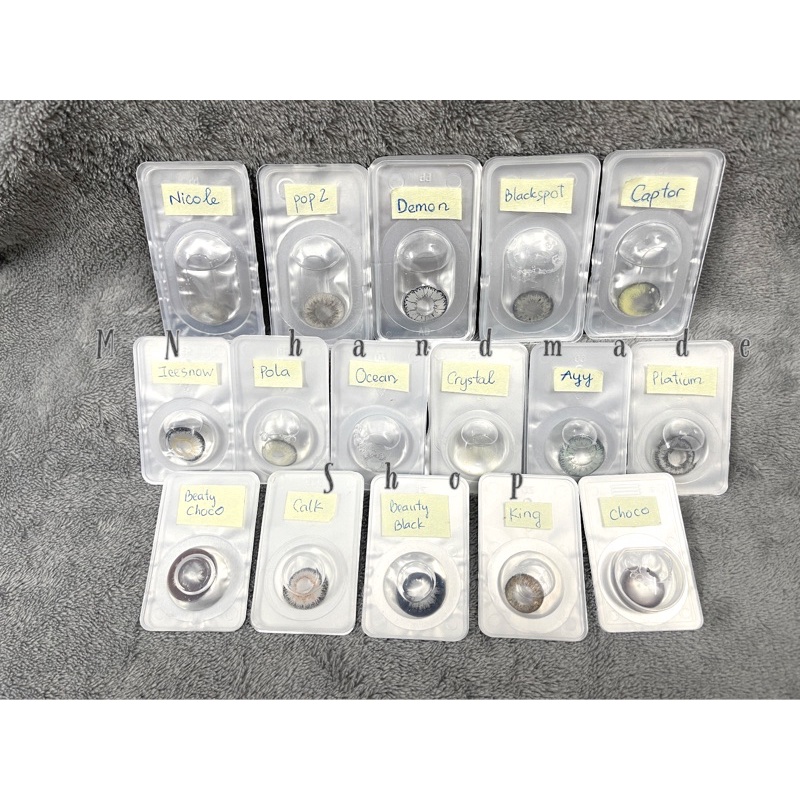 Lens cosplay màu xám - đen