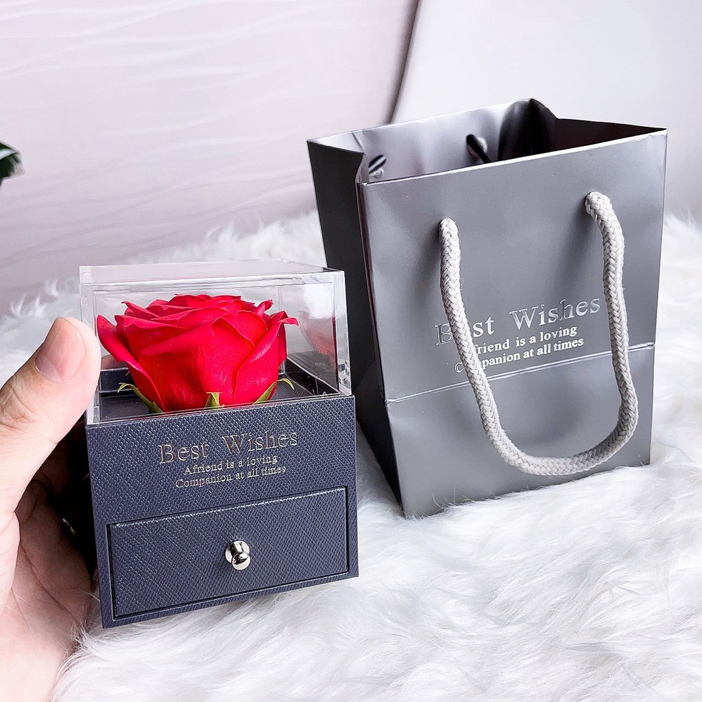 Hộp Quà Tặng 20.10 - Hoa Hồng Sáp Thơm Sang Trọng