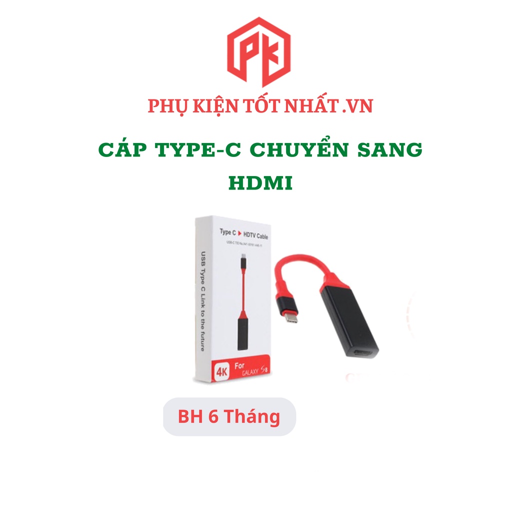 Cáp chuyển đổi Type-C sang HDMI cho điện thoại, laptop