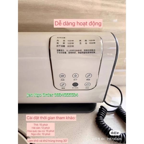 Khử khuẩn thực phẩm ozon bằng máy Morphy richards- Model MR2061