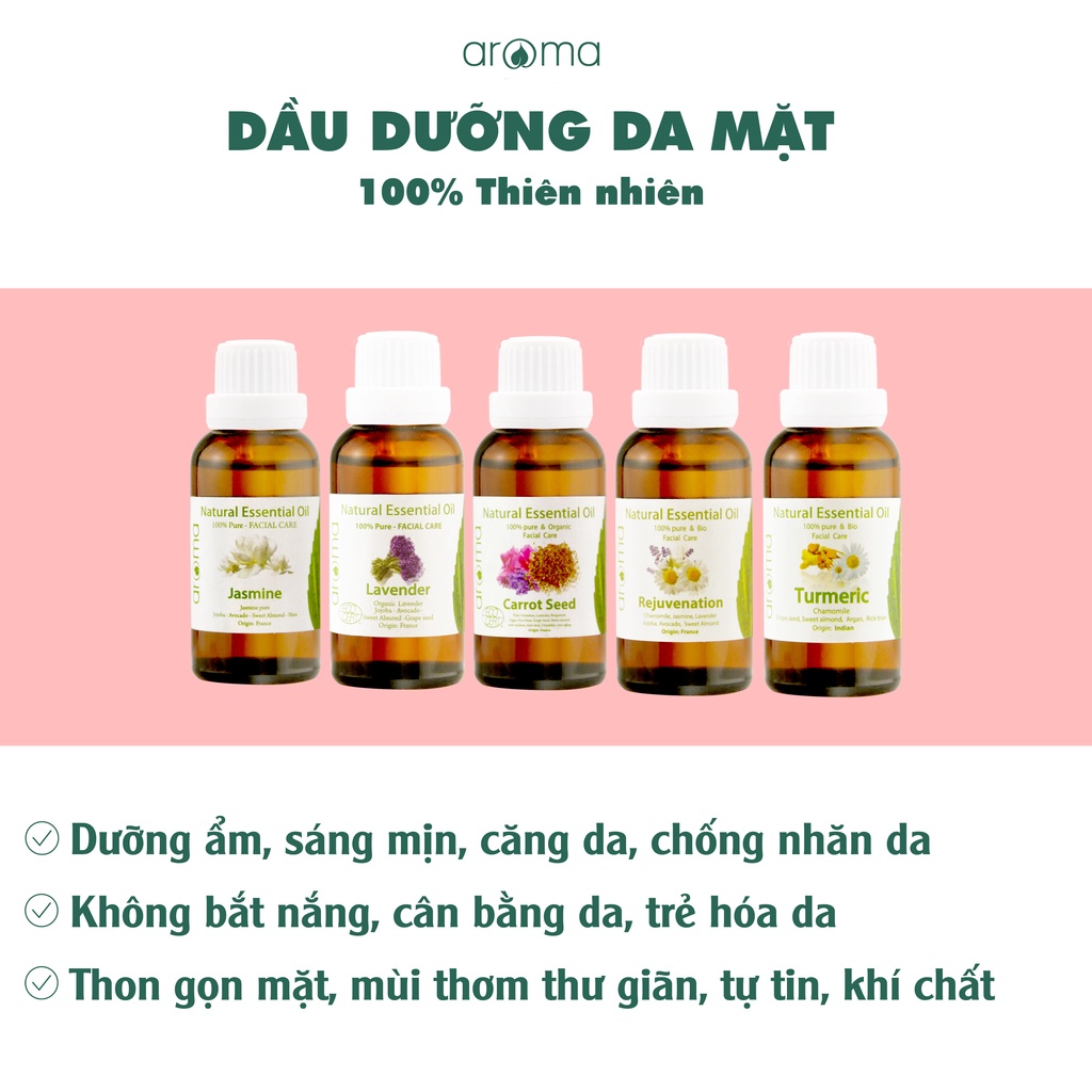 Dầu dưỡng ẩm da Mặt Hoa hồng - Aroma Rose Facial Oil