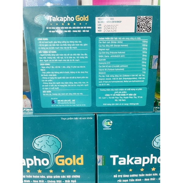 Hoạt Huyết Bổ Não Takapho Gold