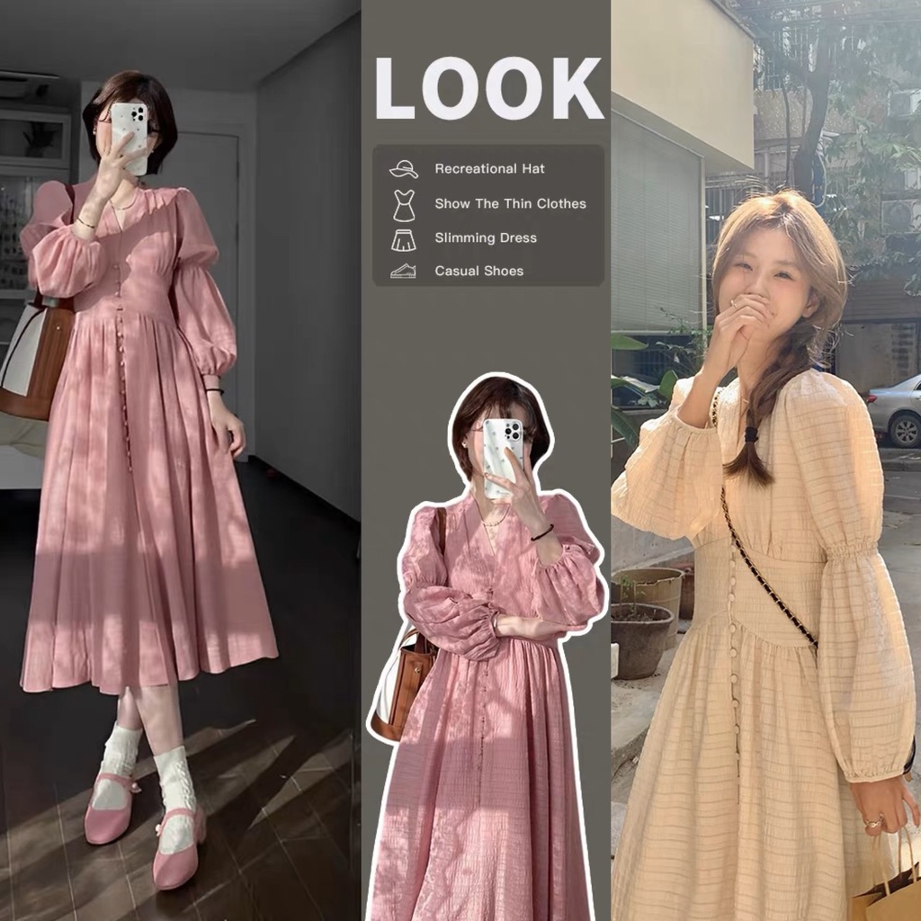 Váy tiểu thư ULZZANG  cao cấp dáng dài - KB05 - Janna house