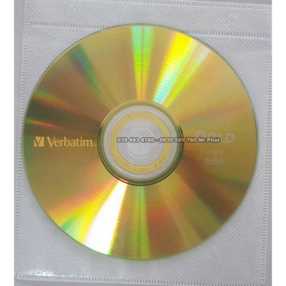 ĐĨA CD trắng Verbatim GOLD, SONY, Mitsubishi, TDK, MAXELL, PHILIPS dùng ghi audio chất lượng cao.