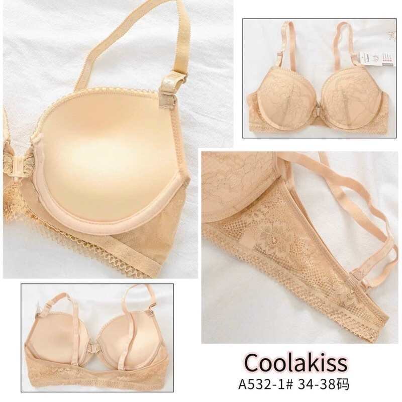 [ CÀI TRƯỚC] Áo Lót Ren Cài Trước Có Gọng Đệm Dày 3cm Siêu Nâng Ngực  A523