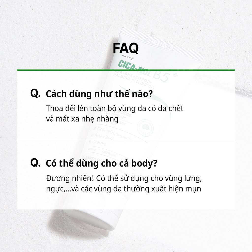 Gel loại bỏ tế bào chết MEDIPEEL Phyto Cica-Nol B5 Aha Bha Vitamin Calming Peeling Gel 120ml hỗ trợ giảm mụn