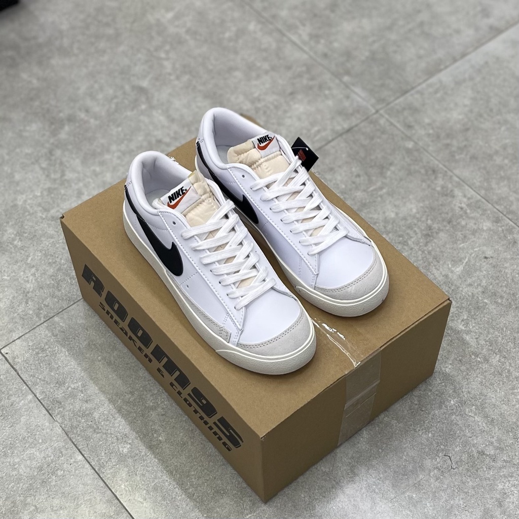 Giày thể thao sneaker  BLAZER LOW 77 VINTAGE WHITE BLACK