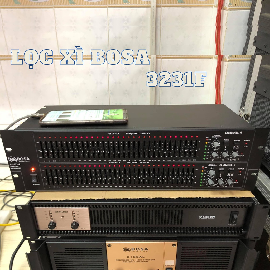 Lọc xì equalizer Bosa 3231F 64 cần chỉnh âm chuyên nghiệp