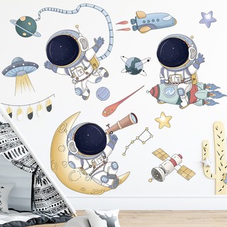 Decal dán tường phi hành gia cho bé 6046-zdb2256=xjcy