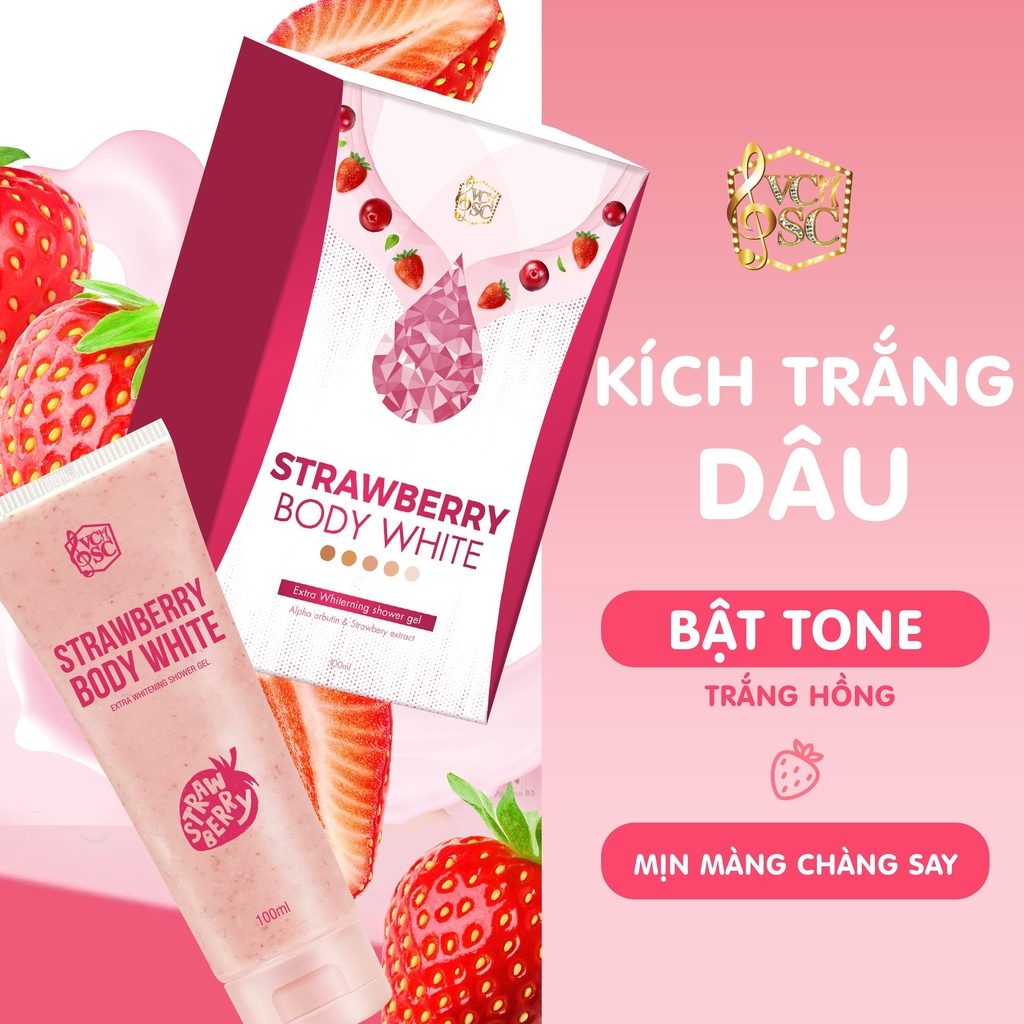 Kem Kích Trắng Body  VCSC - Tẩy tế bào chết, bật tone và làm mịn da