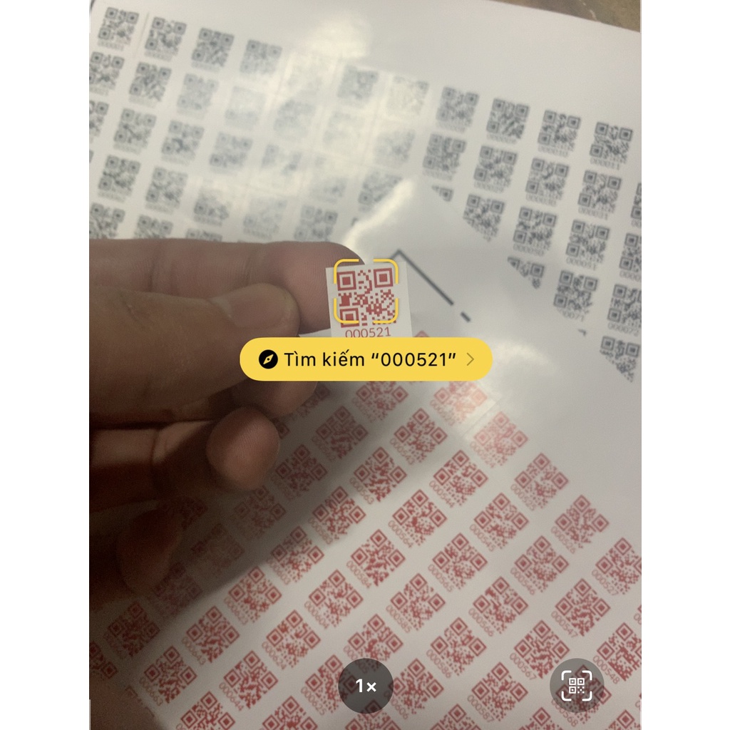 Combo 1040 tem mã vạch qr 1.4x1.4cm