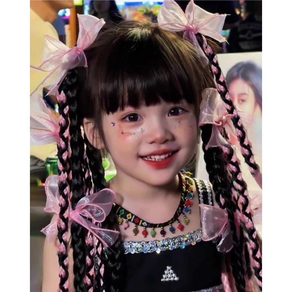 Tóc Giả Tết 3 Mix Light Phong Cách Hàn Quốc Dành Cho Bé Gái  MyBaby