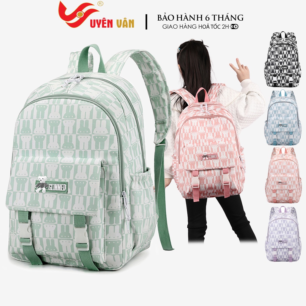 Balo ulzzang nữ đi học thời trang hàn quốc cho sinh viên học sinh cấp 2 3 đựng vừa laptop vải cao cấp chống nước 2461