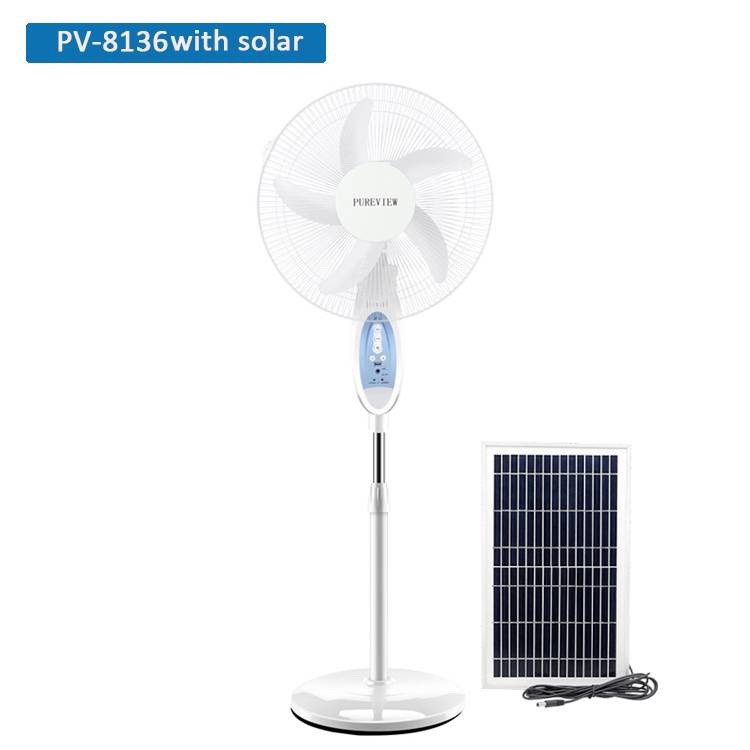 QUẠT TÍCH ĐIỆN NĂNG LƯỢNG MẶT TRỜI 16INCH, CÓ ĐÈN SÁNG, CÓ ĐIỀU KHIỂN, GÓC QUAY 180 ĐỘ CAO CẤP, BẢO HÀNH 12 THÁNG