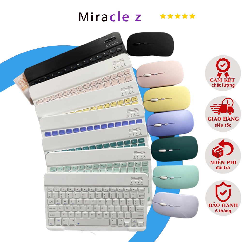 Bàn phím bluetooth không dây mini HP 10 inch / chuột không dây cho điện thoại di động và máy tính bảng