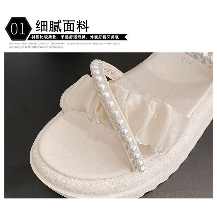 Xăng đan Đế Dày 4.5Cm Phong Cách Roman Thời Trang Mùa Hè Cho Nữ