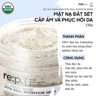 [ Tester ] Mặt nạ đất sét Re:p Bio Fresh Mask