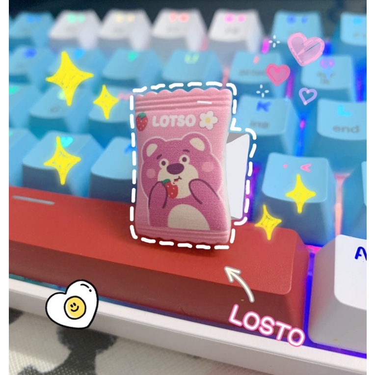Nút bàn phím cơ ABS doubleshot bao bì các nhân vật SANRIO decor bàn phím