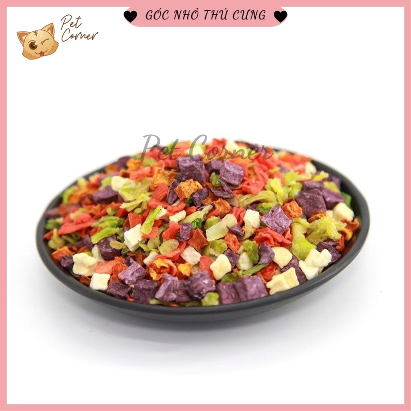 Trái cây và rau củ sấy cho chó mèo