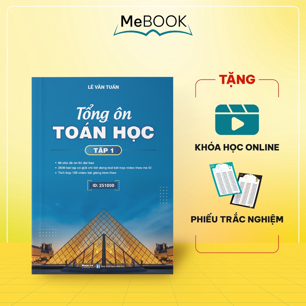 Sách ID tổng ôn toán học lớp 12 tập 1, tự học toán moonbook