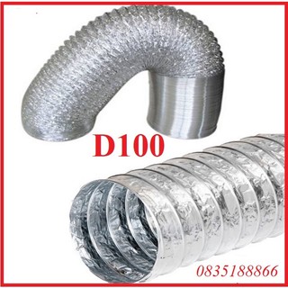 Ống sun bạc hút mùi co giãn phi 100mm dài 8 mét