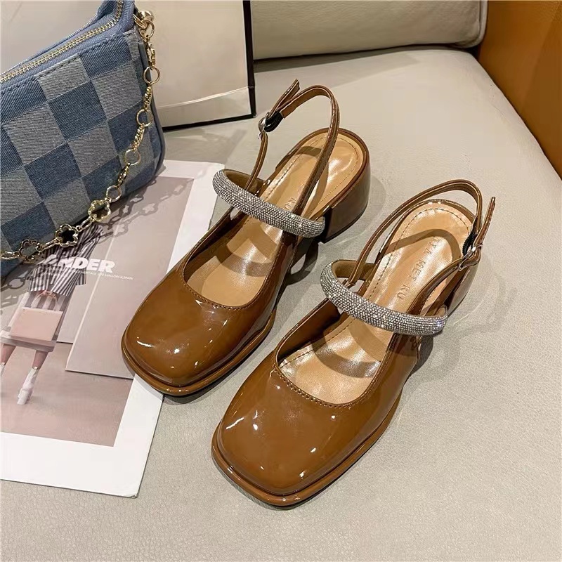 Giày cao gót Giày nữ Mary Jane dép sỏ ngón nữ đế cao