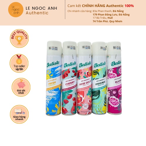 DẦU GỘI KHÔ BATISTE DRY SHAMPOO 200ML