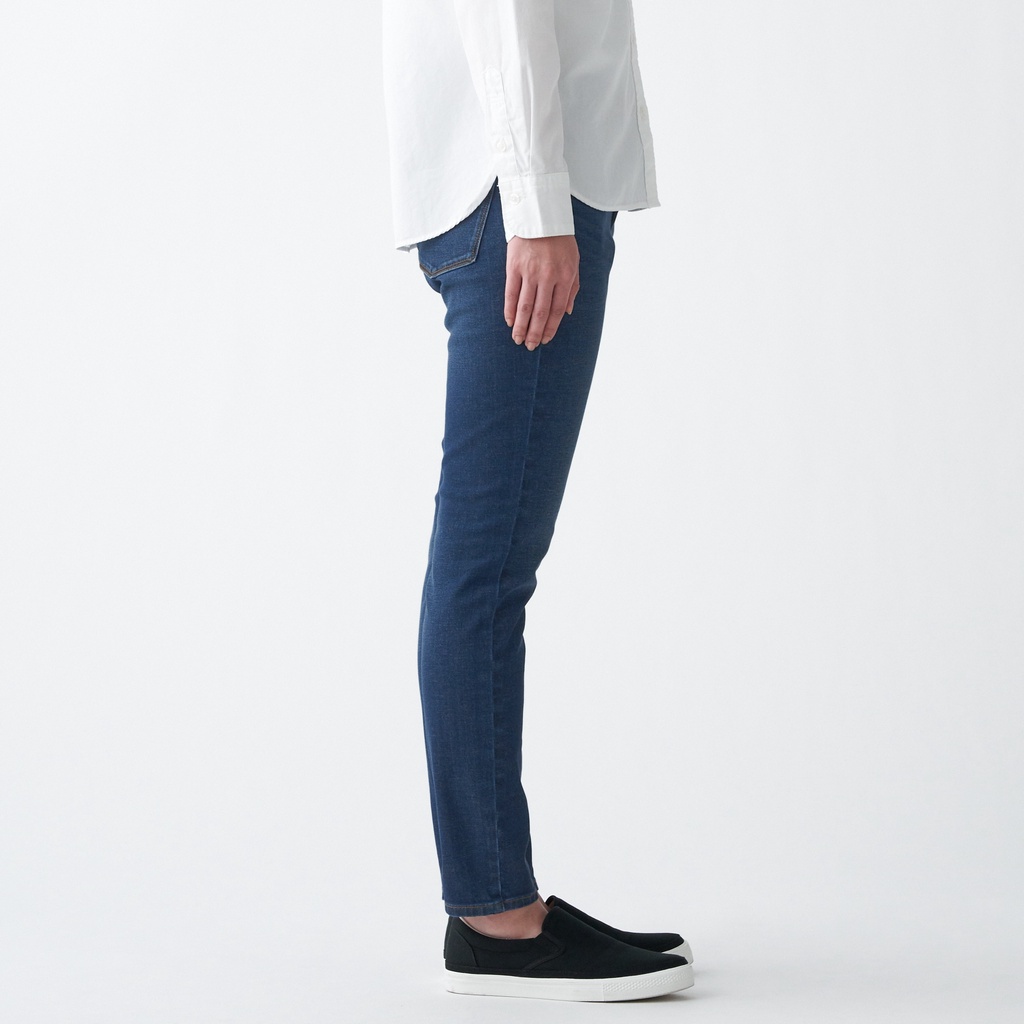 Quần Denim Skinny Co Giãn 4 Chiều 22inch MUJI