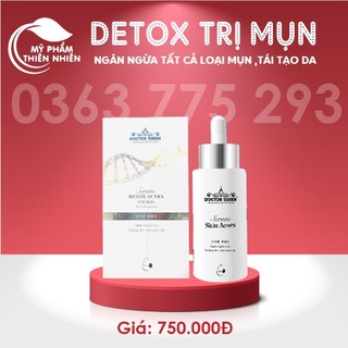 SERUM DETOX MỤN DOCTOR QUEEN - (Ngừa tất cả các loại mụn,thâm,..đào thải phục hồi tái tạo da,da yếu, giãn mao mạch,...)