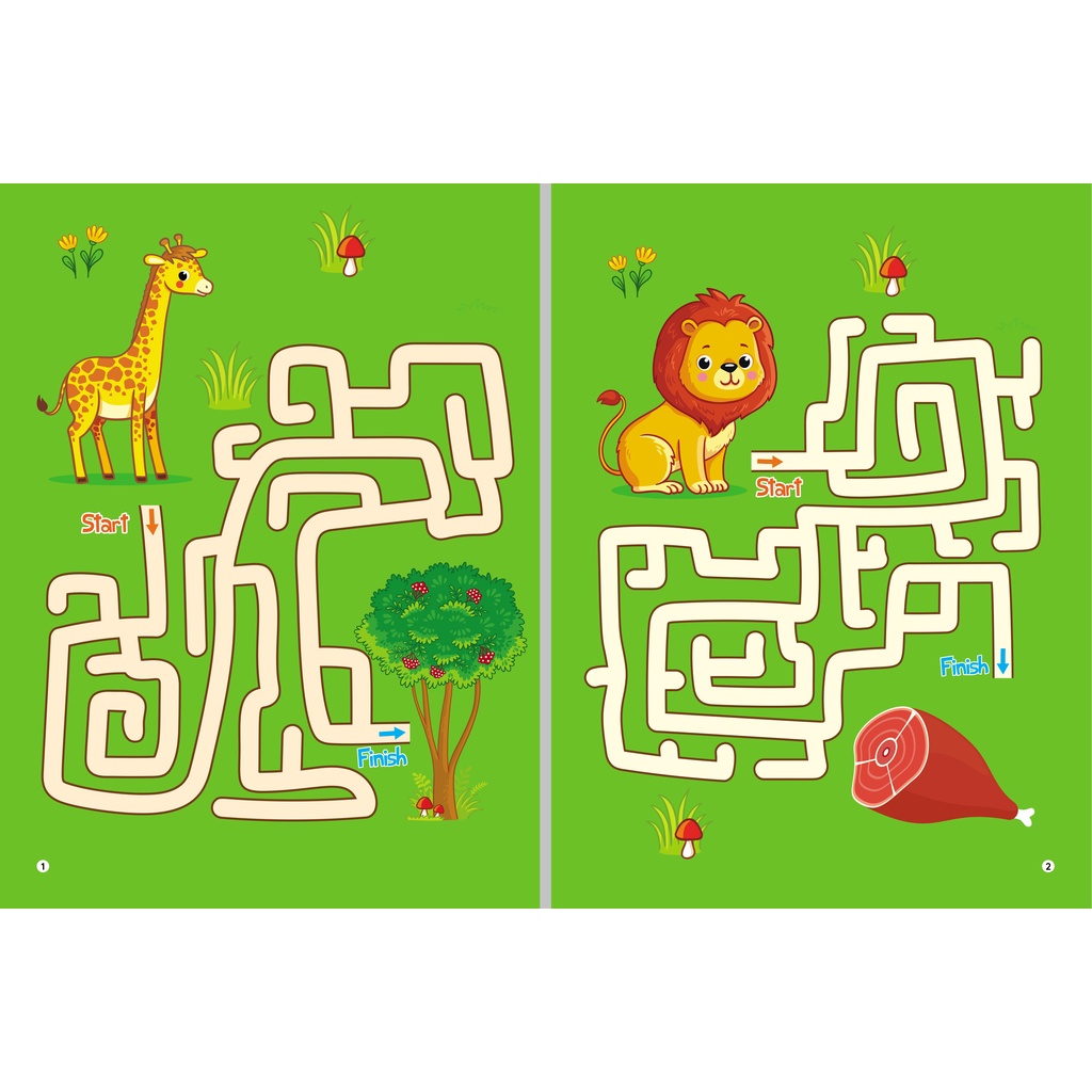 Sách - combo 4 cuốnTrò Chơi Mê Cung Phát Triển Trí Tuệ -Tặng 2 cái bút Viết Xóa Được- Wipe Clean