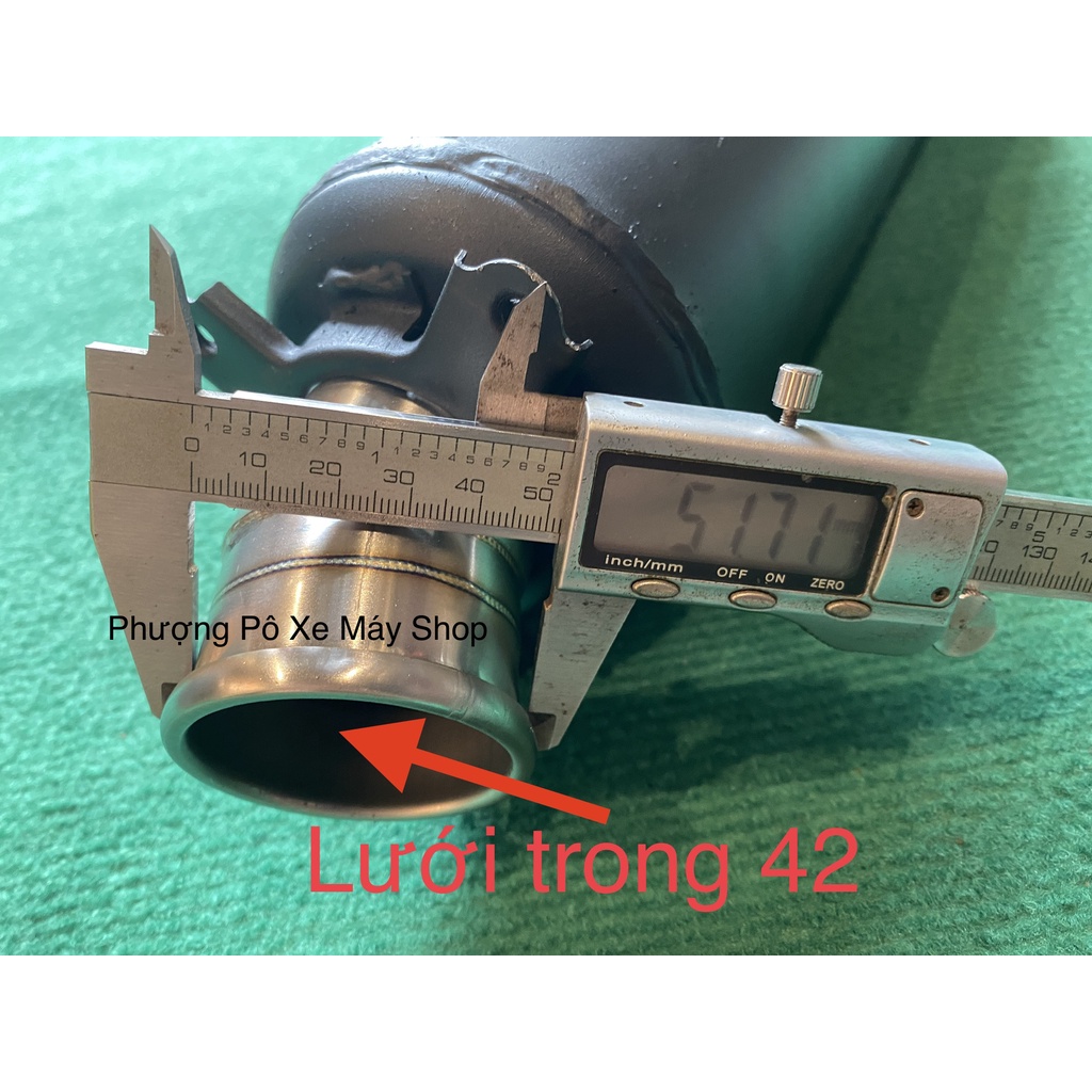 Pô Tăng KINGDRAG móc nỉ đít 51 lưới 42 đi PXL-65TD cho Exciter 150
