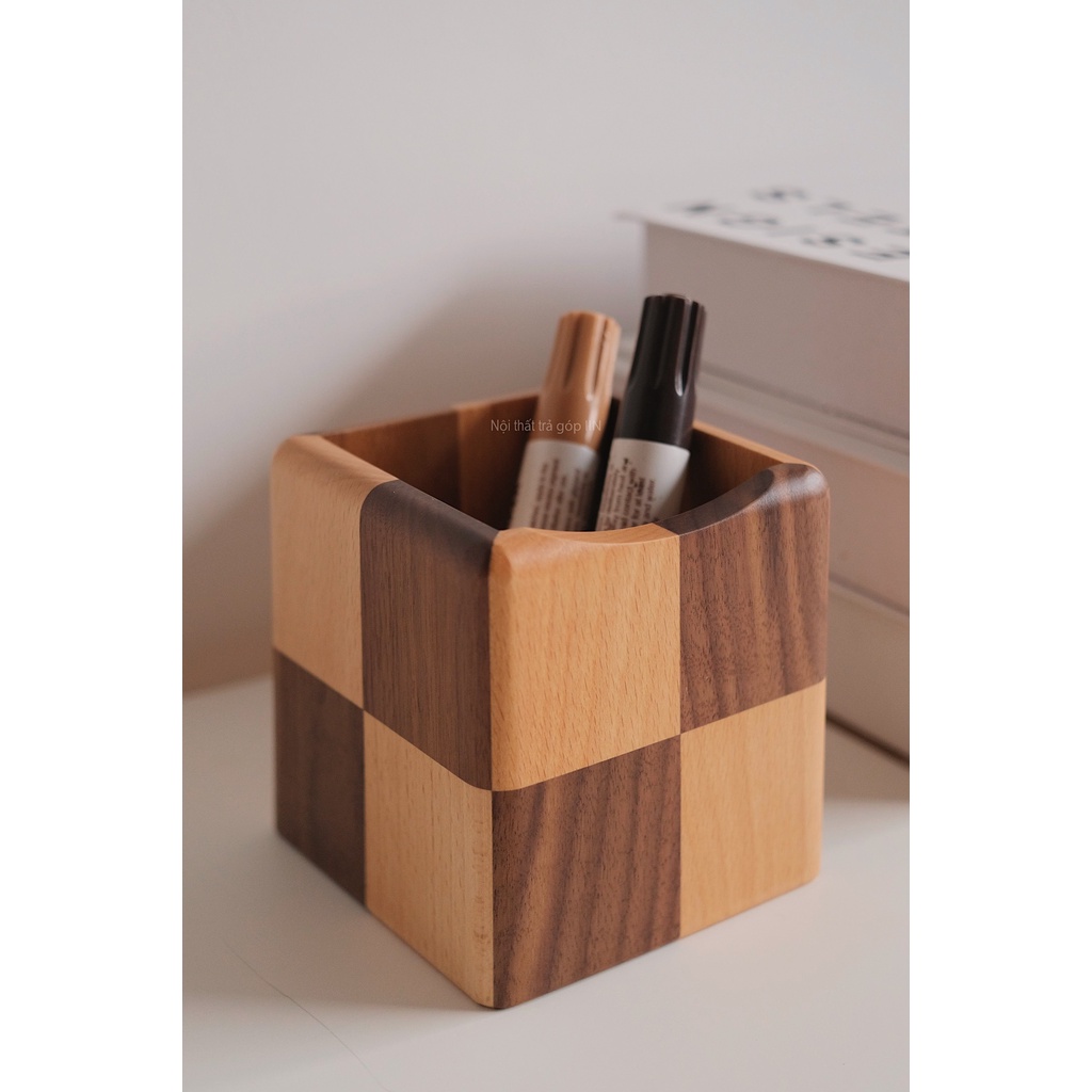 Hộp bút gỗ tự nhiên