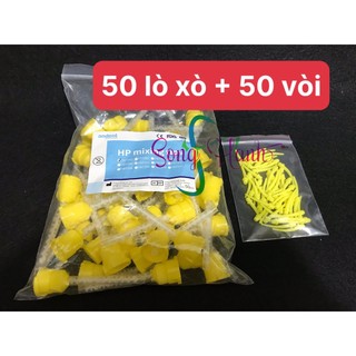 [BÁN CHẠY] Đầu bơm cao su lỏng 1:1 (50 đầu lò xo + 50 vòi)