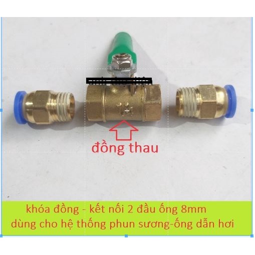 Van khóa ống 8mm dùng phun sương - van khóa ống phun sương  giá sỉ