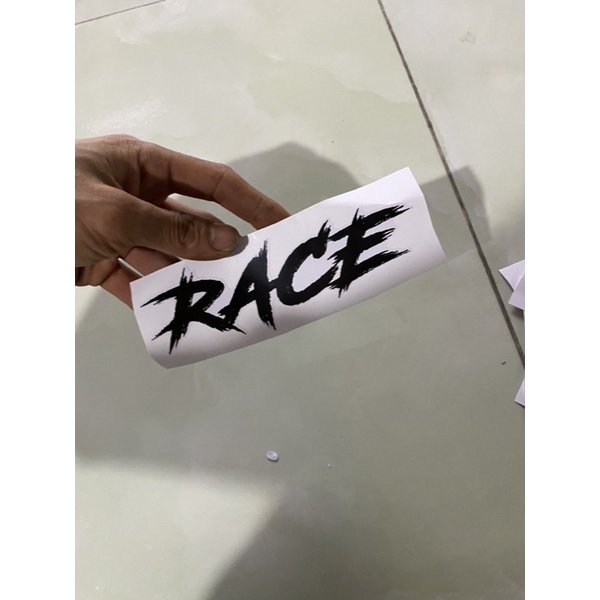 Tem dán xe máy Race - TaFu ( kích thước ngang 15cm -30cm)