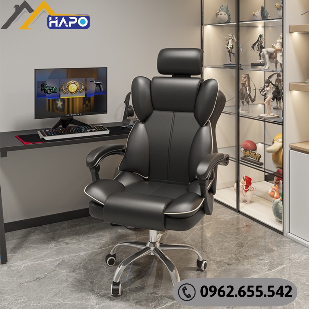 Ghế Gaming Công Thái Học Cao Cấp Chân Xoay 360 Độ,Ghế Công Thái Học, Ghế Văn Phòng Xoay 360 Độ