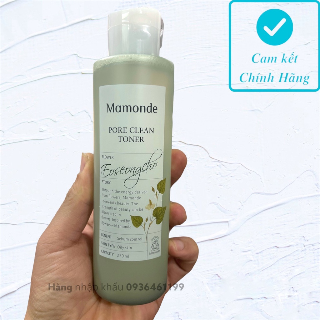 Tone Mamonde hoa hồng & Diếp cá 250ml rau má 150ml Hàn Quốc