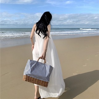 [HÀNG QUẢNG CHÂU] Maxi trắng lụa dáng dài