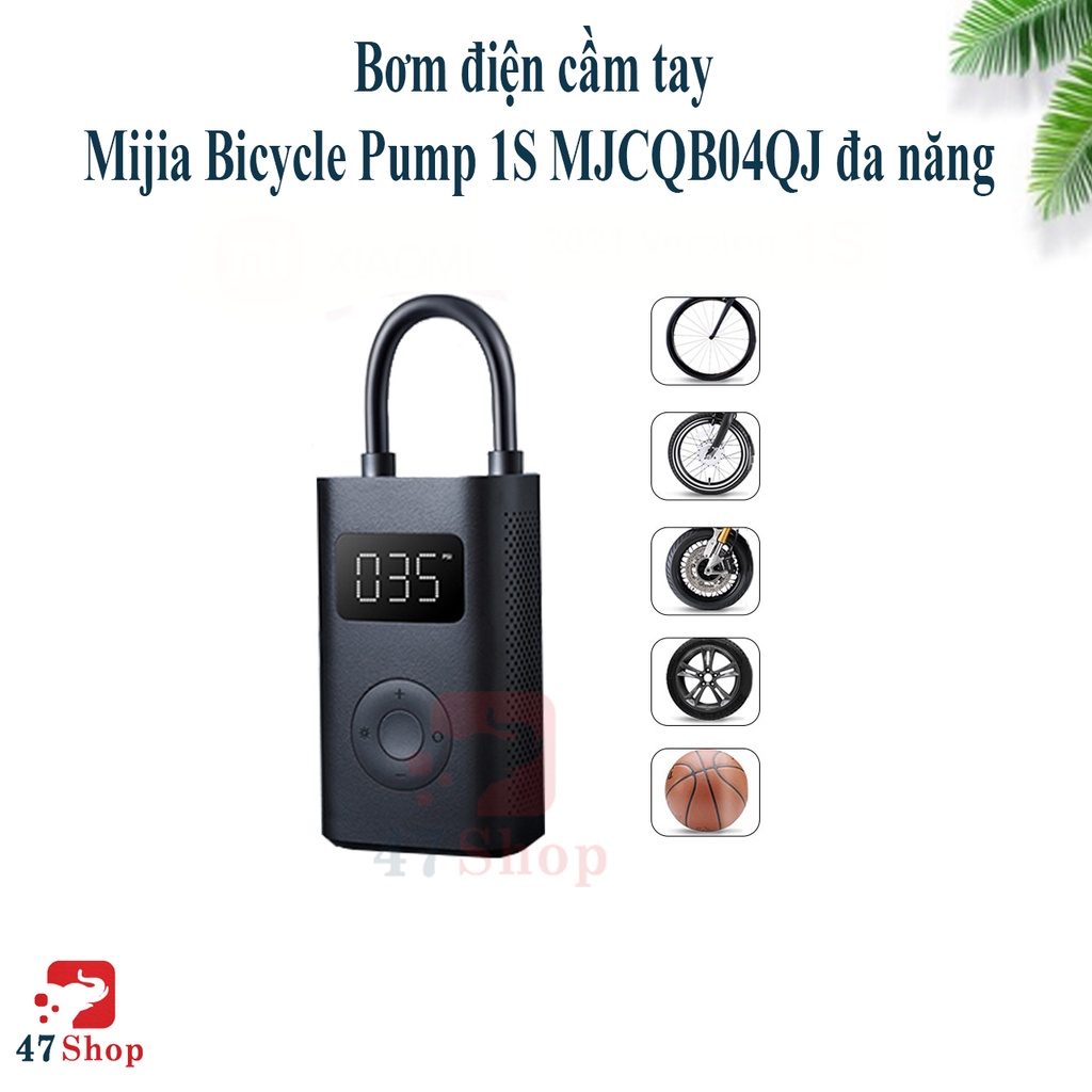 Bơm lốp ô tô Xiaomi Mijia Bicycle Pump MJCQB04QJ - Bơm điện cầm tay MIJIA Air Pump 1S - BH 12 tháng hàng Digiworld