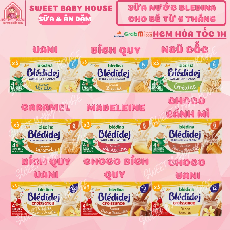 Sữa Bledina nước Pháp 250ml thùng 3 lốc tăng cân cho bé. Date 3/2024 - Sweet Baby House