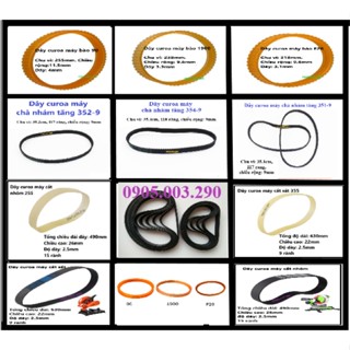 (bán buôn) Dây curoa máy cắt sắt, cắt nhôm, bào, chà nhám tăng