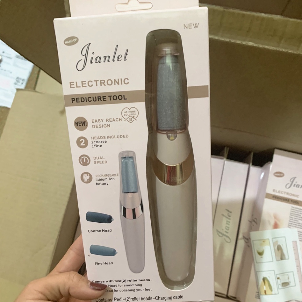 Máy Chà Gót Chân Tẩy Tế Bào Chết Tự Động Chuyên Dụng Cho Tiệm Nail, Cá Nhân Tại Nhà New