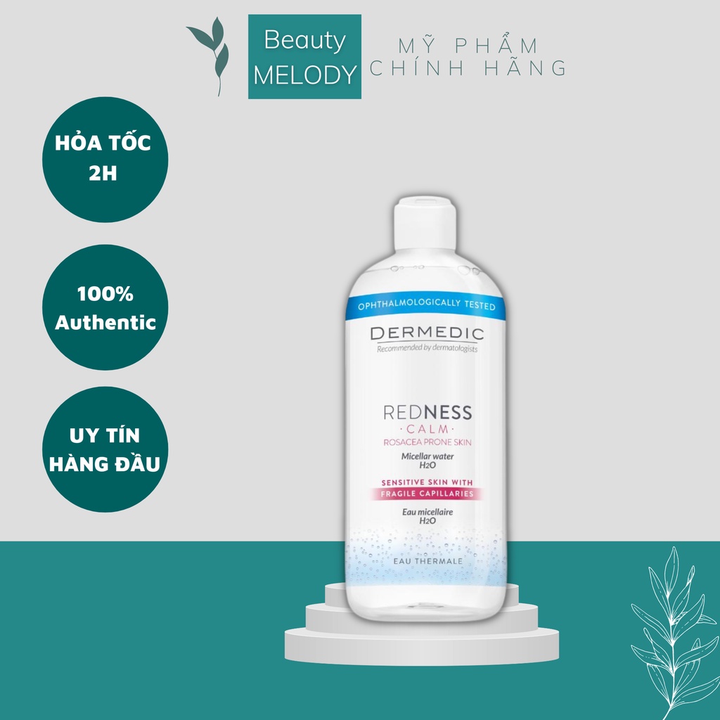 Nước tẩy trang dành cho da giãn mao mạch , nhạy cảm và mẩn đỏ .D..e..r..m..e..d..i..c. Redness Calm 500ml