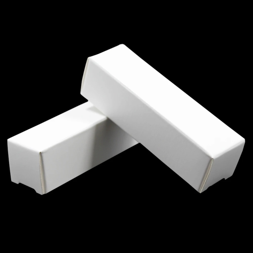 Hộp giấy, hộp đựng son 2x2x14 cm màu trắng trơn giá rẻ - INNHANHRE