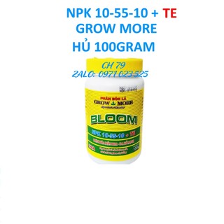 Phân bón lá npk 10-55-10+ te 100gram